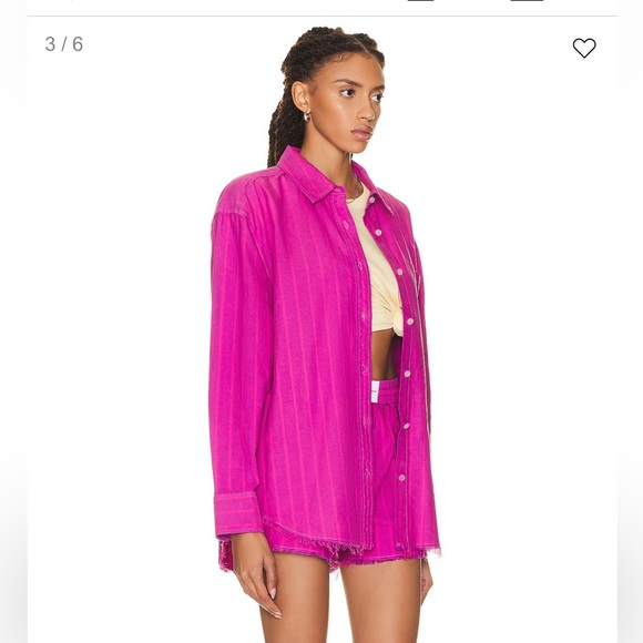 ALEXANDER WANG
Boyfriend Shirt in Joker Pink - Picture 2 of 6